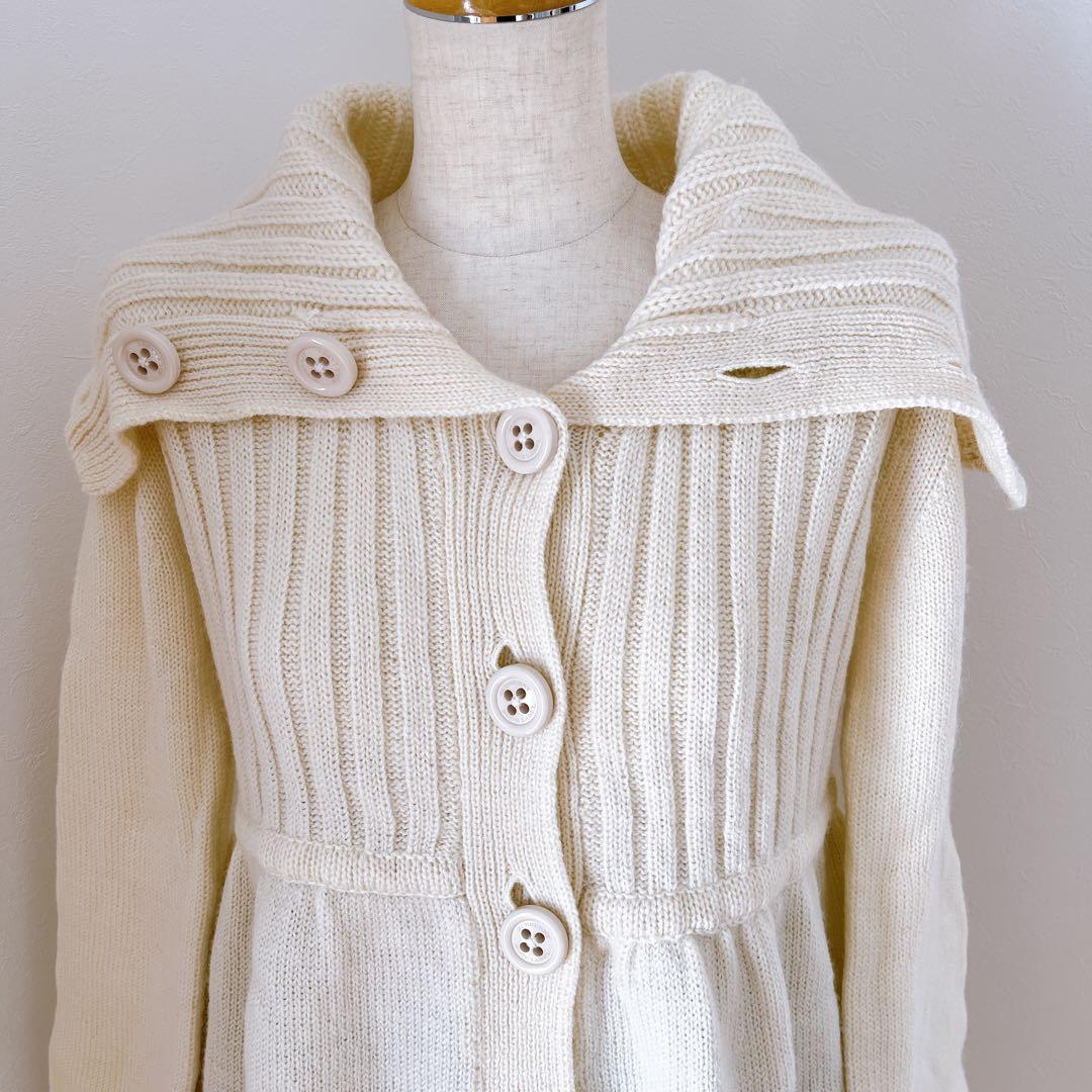 Burberryブルーレーベル ニット セーター ウール カーディガン コート