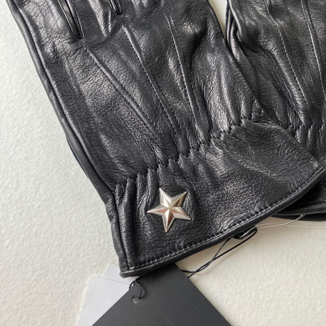 新品　Schott レザーグローブ ブラック ワンスター