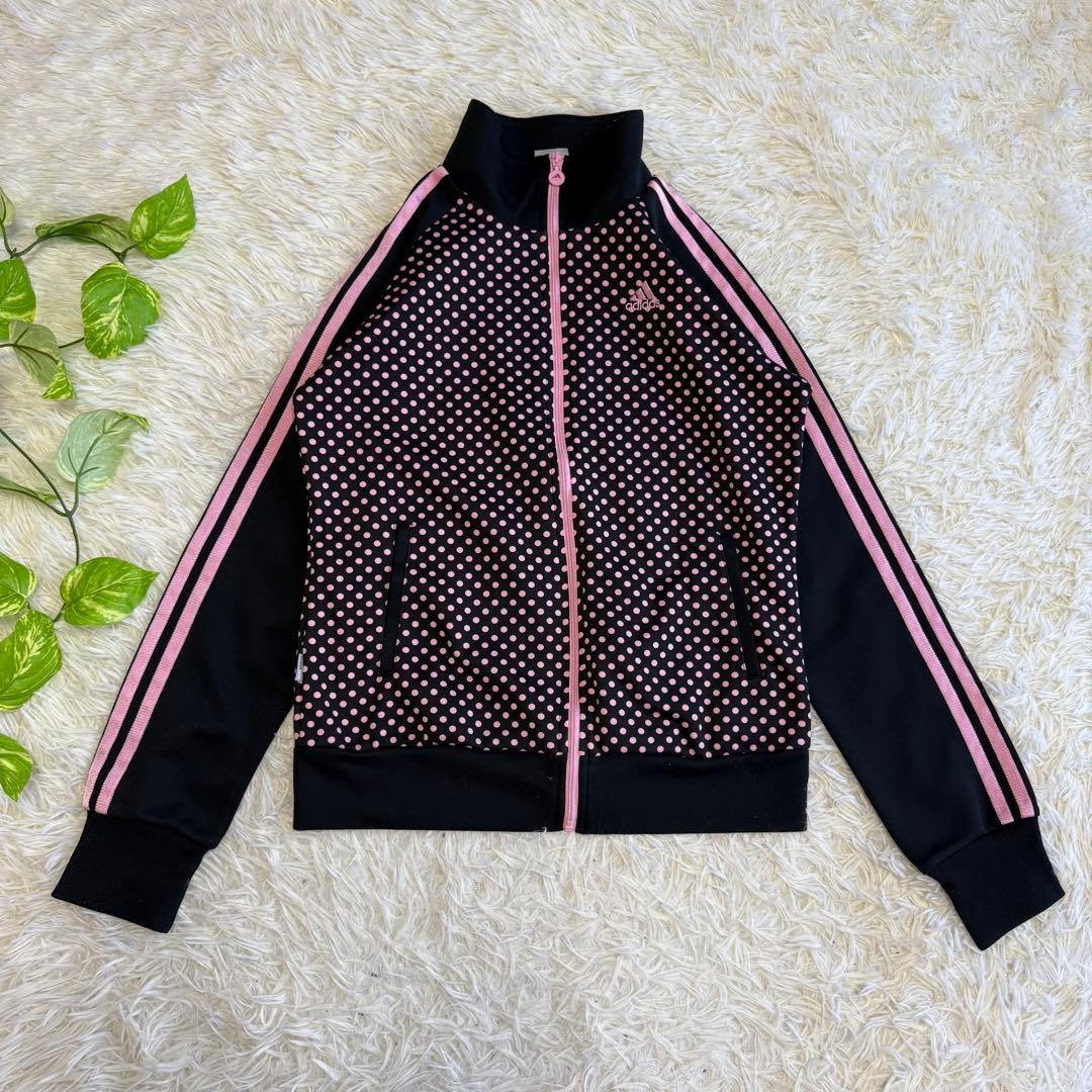 【アディダス】美品 ジャージ 上下セット ピンク Y2K M レディース