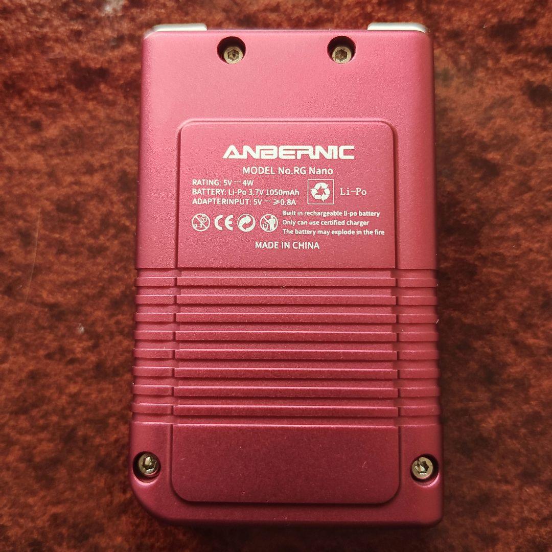 未使用 ANBERNIC RG Nano レッド