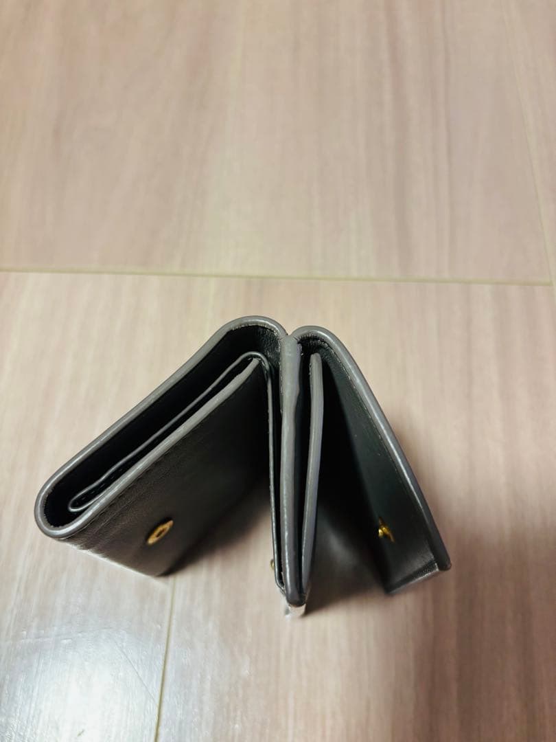 SAINT LAURENT グレー 三つ折り財布
