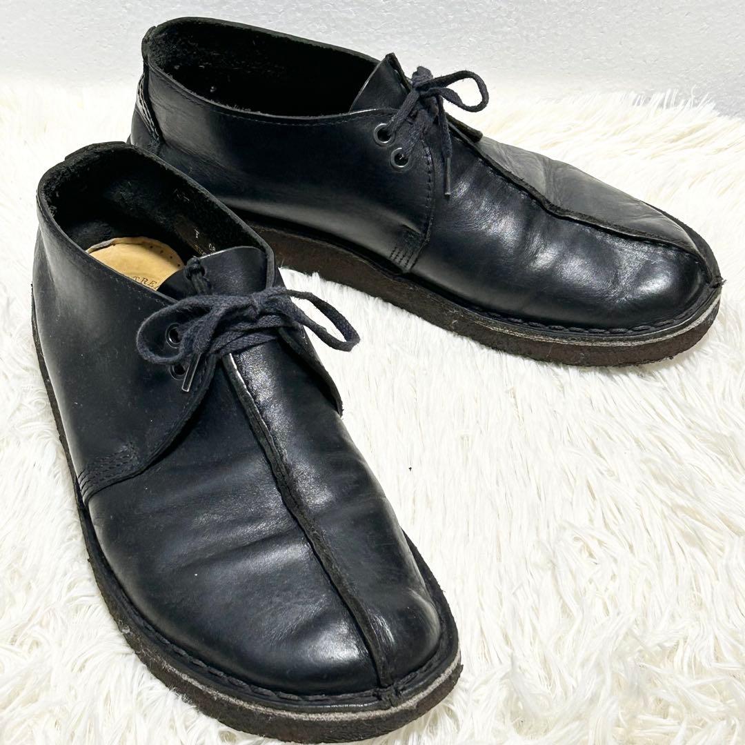✨良品✨Clarks クラークス デザートトレック ブラック レザー 27.5㎝