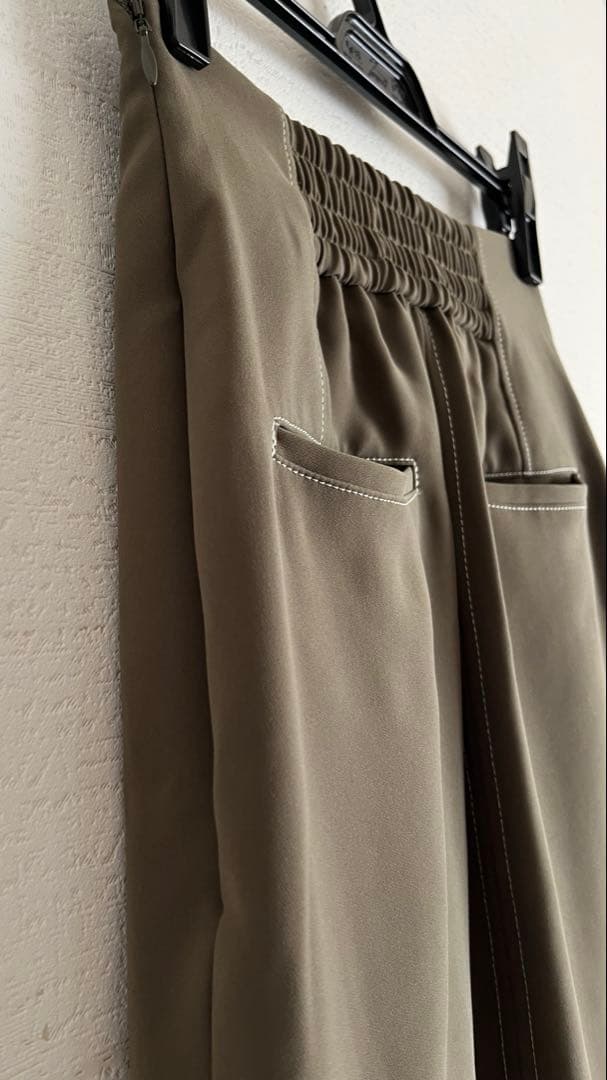 新品アニュアンス/タイトロングスカート （M/KHAKI）