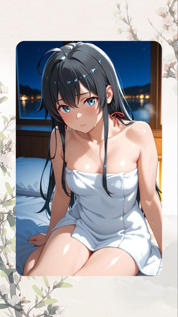 黒髪の女の子キャラクターカード ウラシク　No.139 4枚