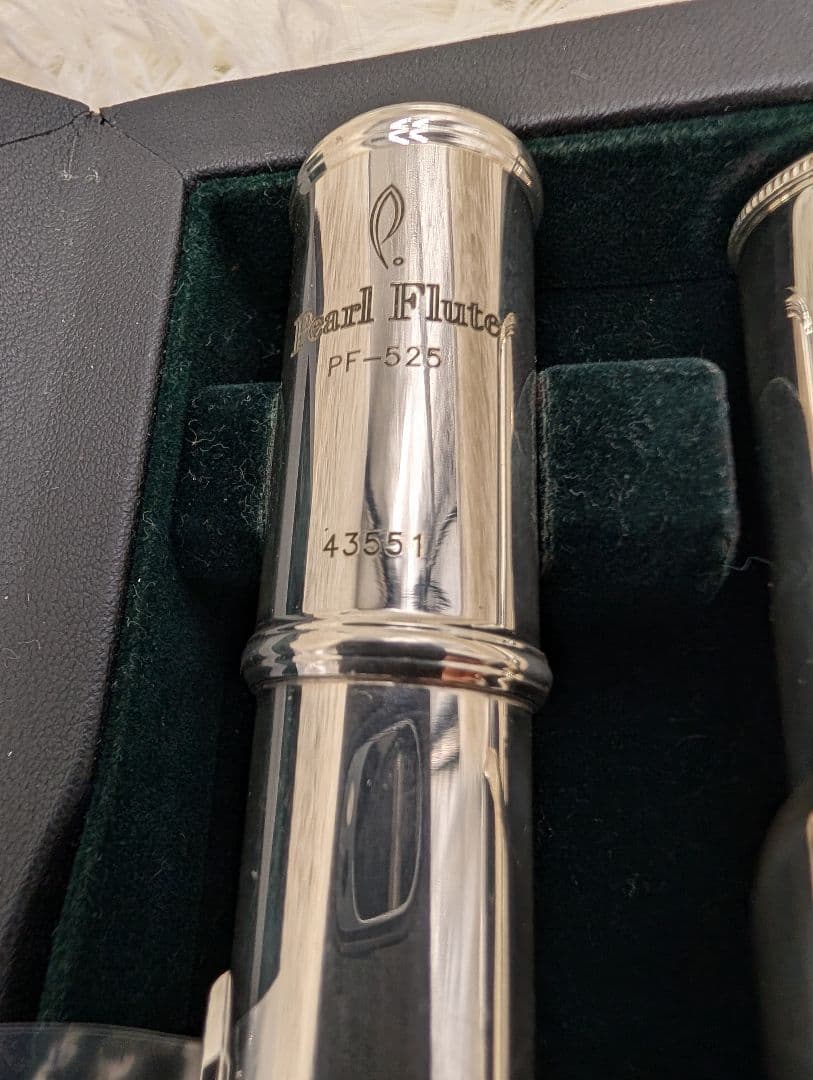 値下げ●美品Pearl Flute ブリランテ PF-525E-BZケース2種
