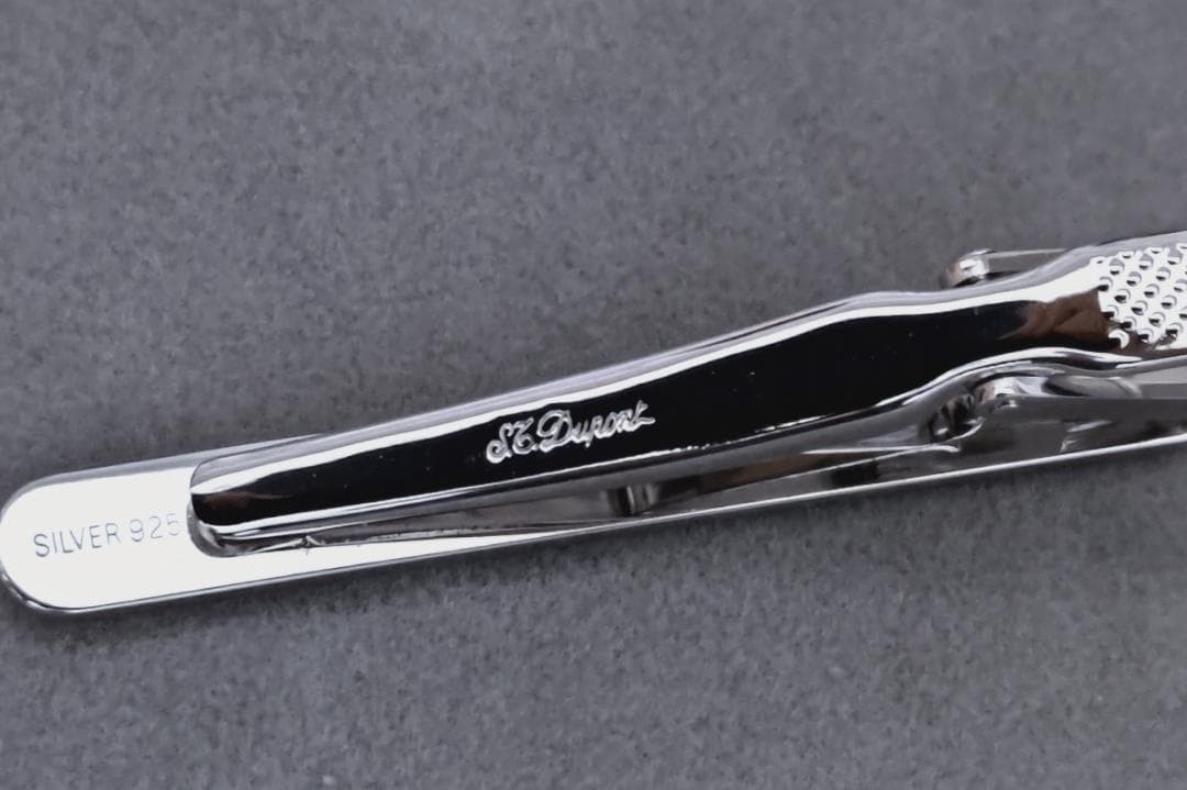 S.T Duponデュポン SILVER925タイピン、カフス箱付き　40951