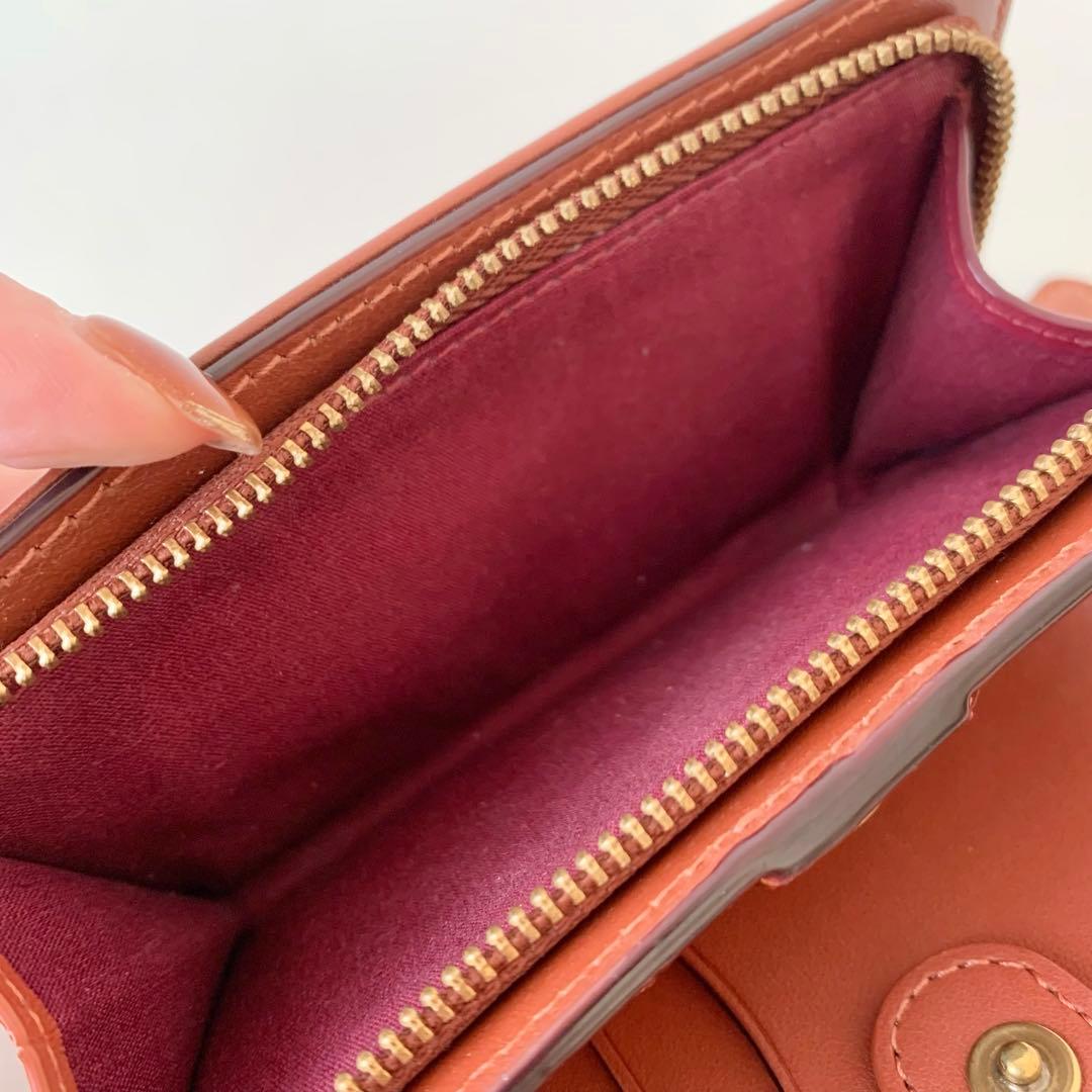【COACH】コーチ　ストゥディオ ミディアム ウォレット 二つ折り財布　茶色