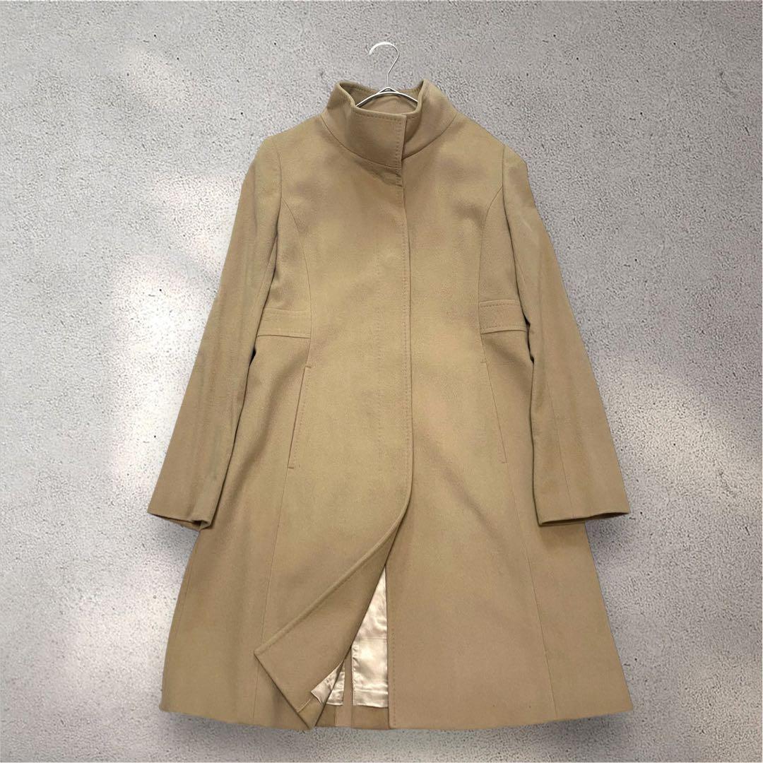 美品✨INDIVI VAI カシミヤ100% キャメルベージュ　コート　Lサイズ