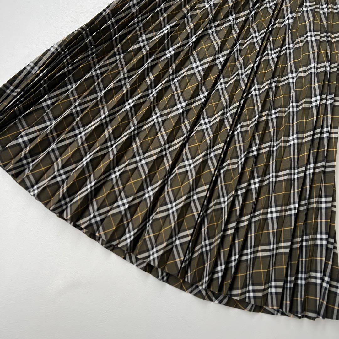 良品　BURBERRY バーバリー　ロングスカート　プリーツスカート　36