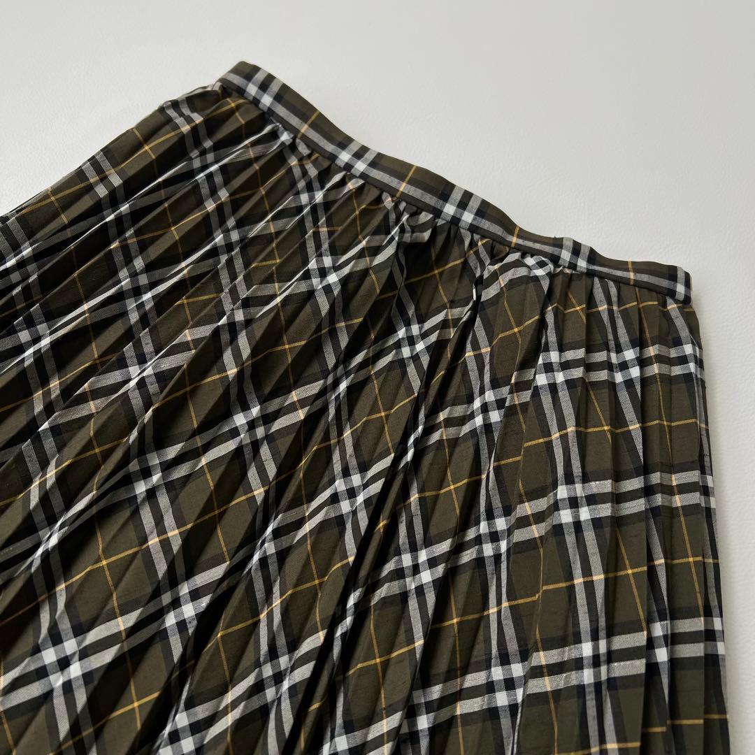 良品　BURBERRY バーバリー　ロングスカート　プリーツスカート　36