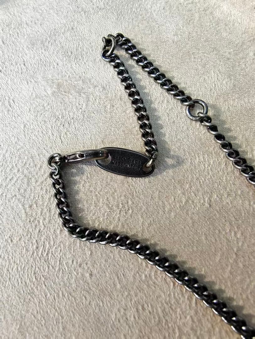 バレンシアガ BALENCIAGA 新品同様 シルバー チェーンネックレス