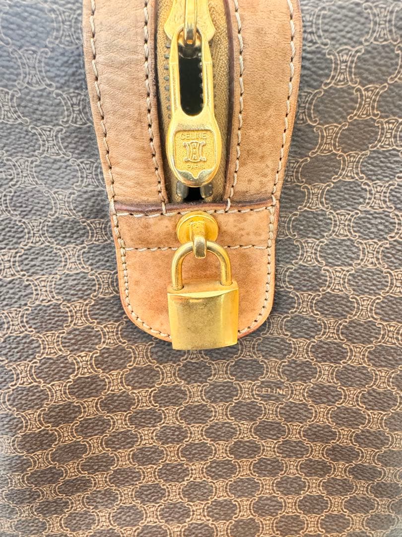 CELINE レザー ボストンバッグ