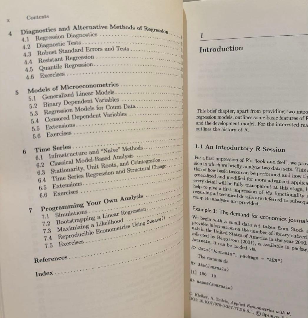 洋書 Applied Econometrics with R (Use R!)