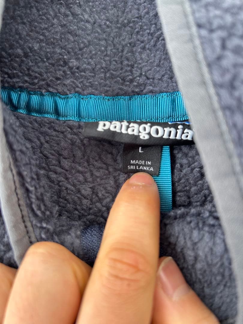 patagonia フリースベスト L ダークグレー グッドカラー