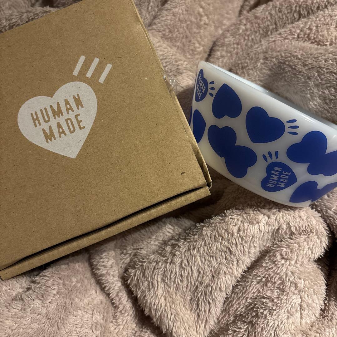 HEART PATTERN BOWL ヒューマンメイド　ミルクガラスボウル