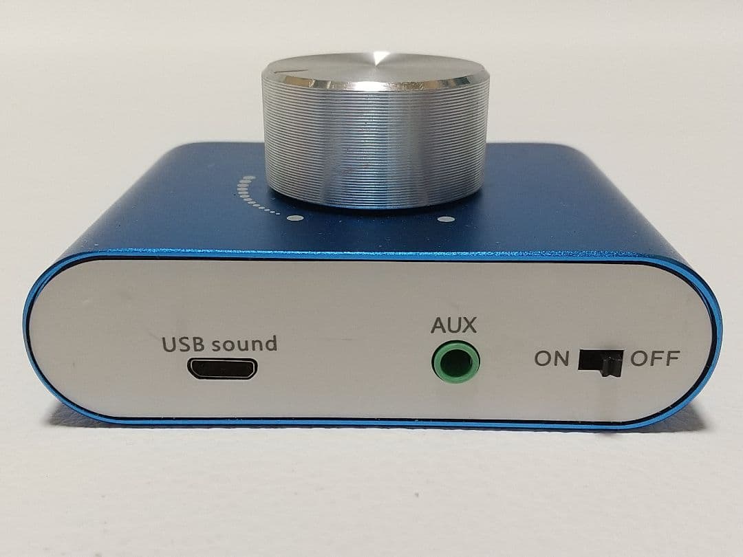 Facmogu F900S 青いパワーアンプ USB AUX接続