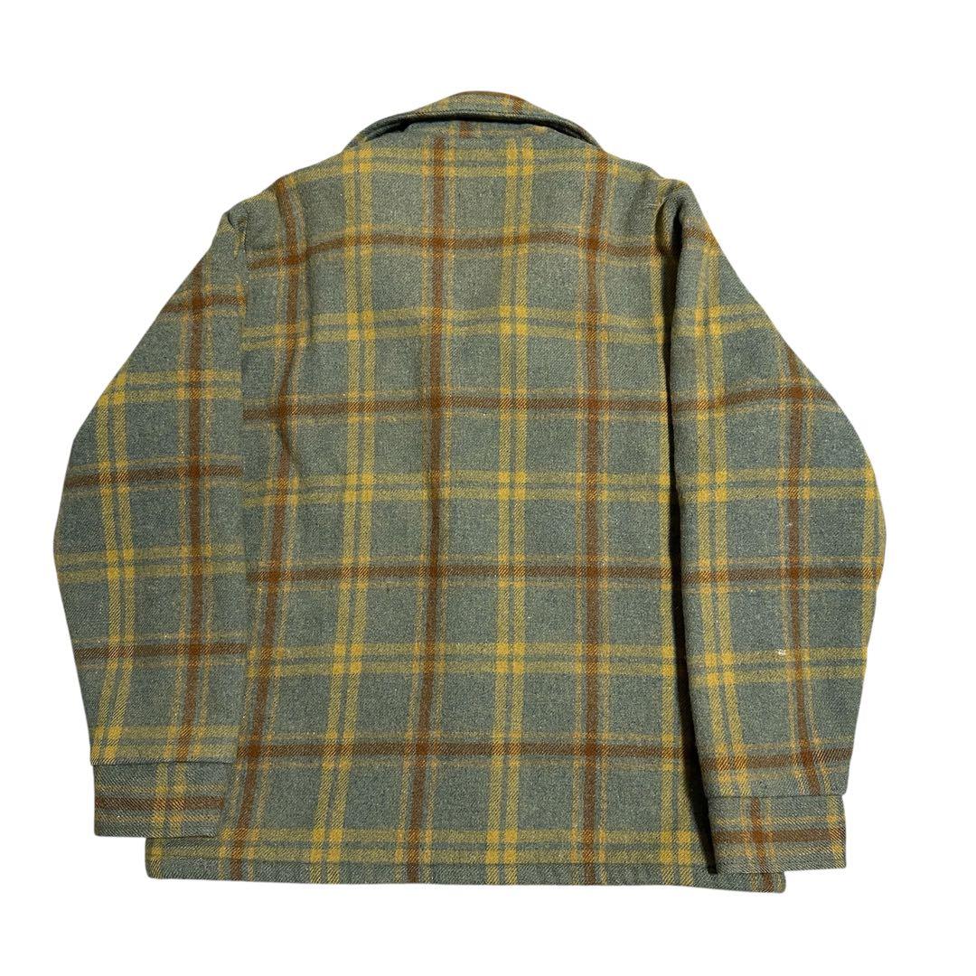 【白タグ / Wool rich】CPOジャケット チェック柄 シャツ 70s