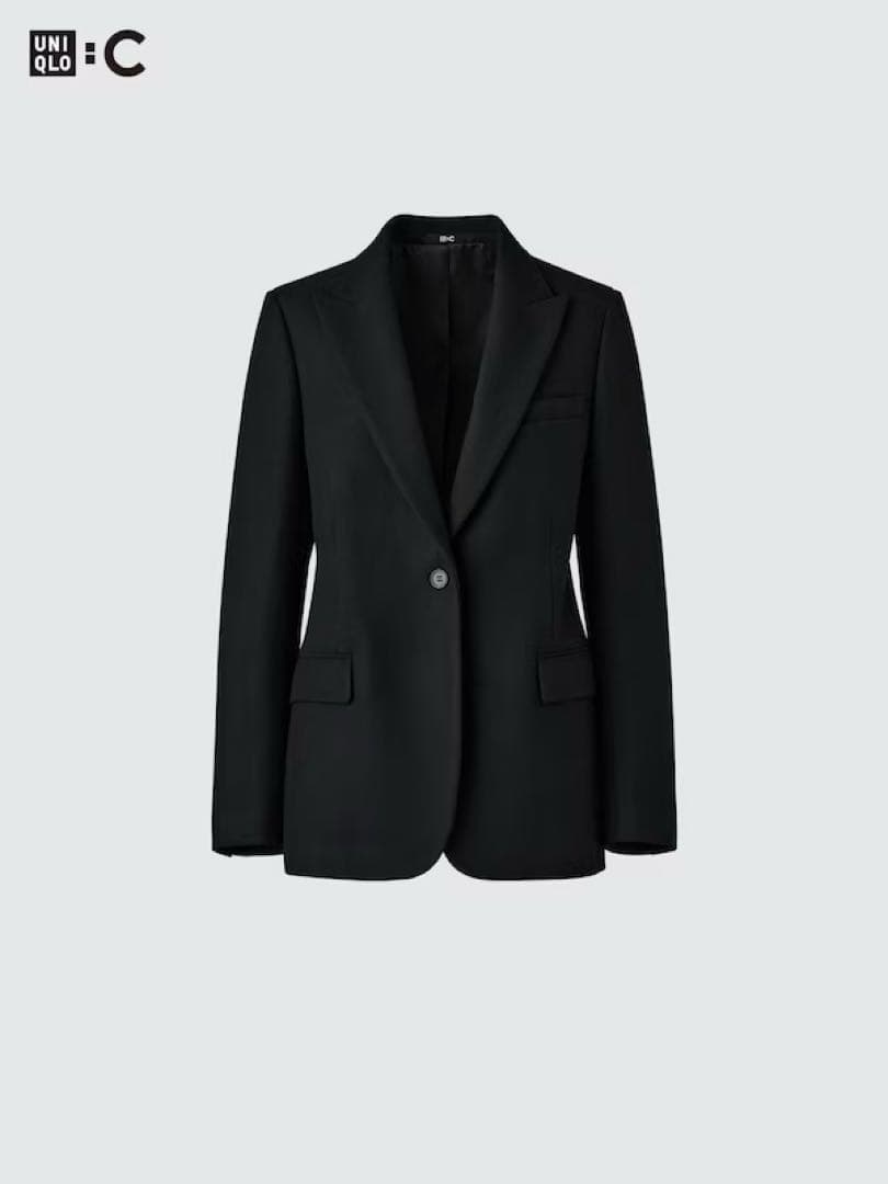 新品未使用★UNIQLO ユニクロ　ツイードテーラードジャケット　L