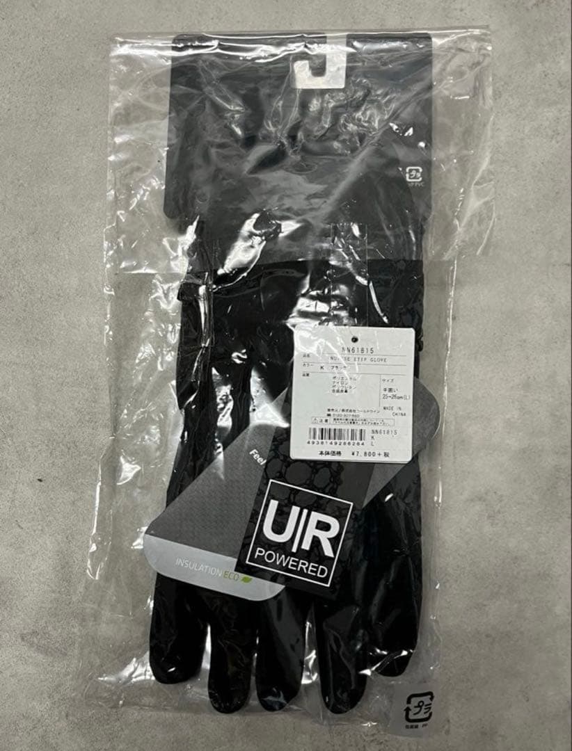 新品未使用 ノースフェイス ヌプシイーチップグローブ 黒 L