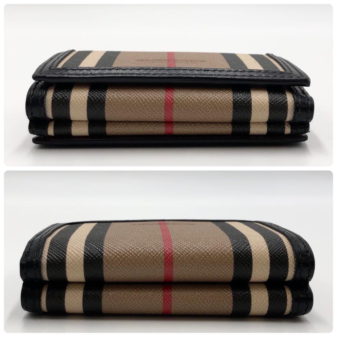 美品 バーバリー BURBERRY 3つ折り財布 ミニウォレット チェック