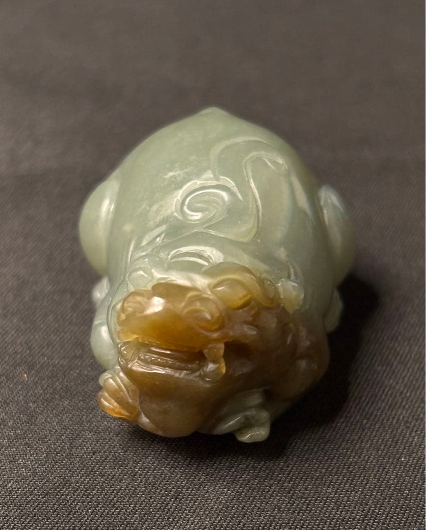 【#YS0018】和田玉 瑞獣 彫刻 ペンダント 精巧 天然石
