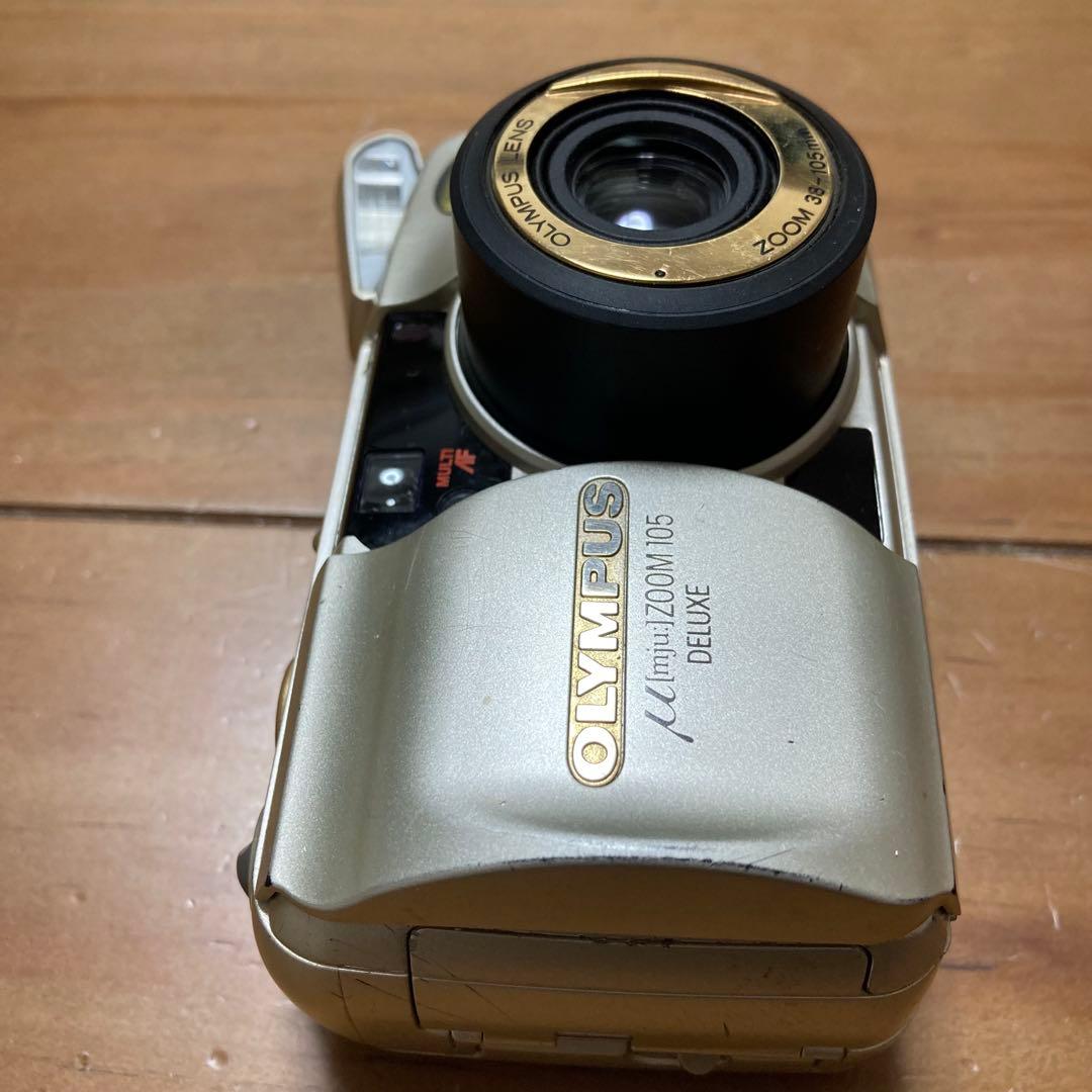 OLYMPUS μ ZOOM 105 DELUXE シルバー フィルムカメラ