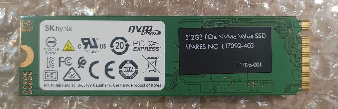 SK hynix M.2(2280) 512GB ①