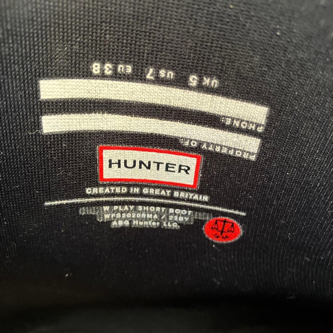 HUNTER ブラック ブーツ　レインブーツ