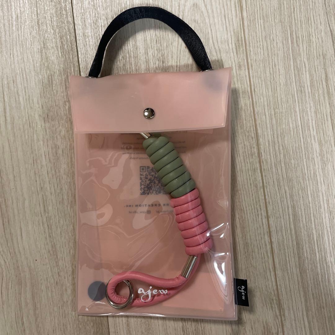 【新品未使用】ajew Coil strap / uguisu×pink