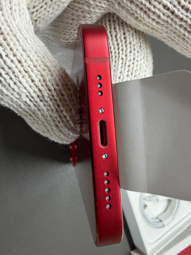 【ほぼ新品】Apple iPhone 13 (RED) 化粧箱ケーブル新品付