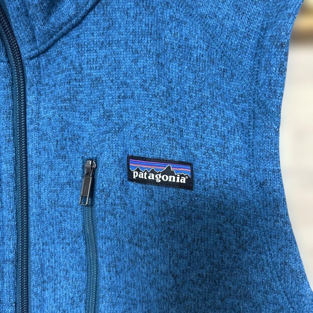 patagonia 青 ジップアップ ベスト