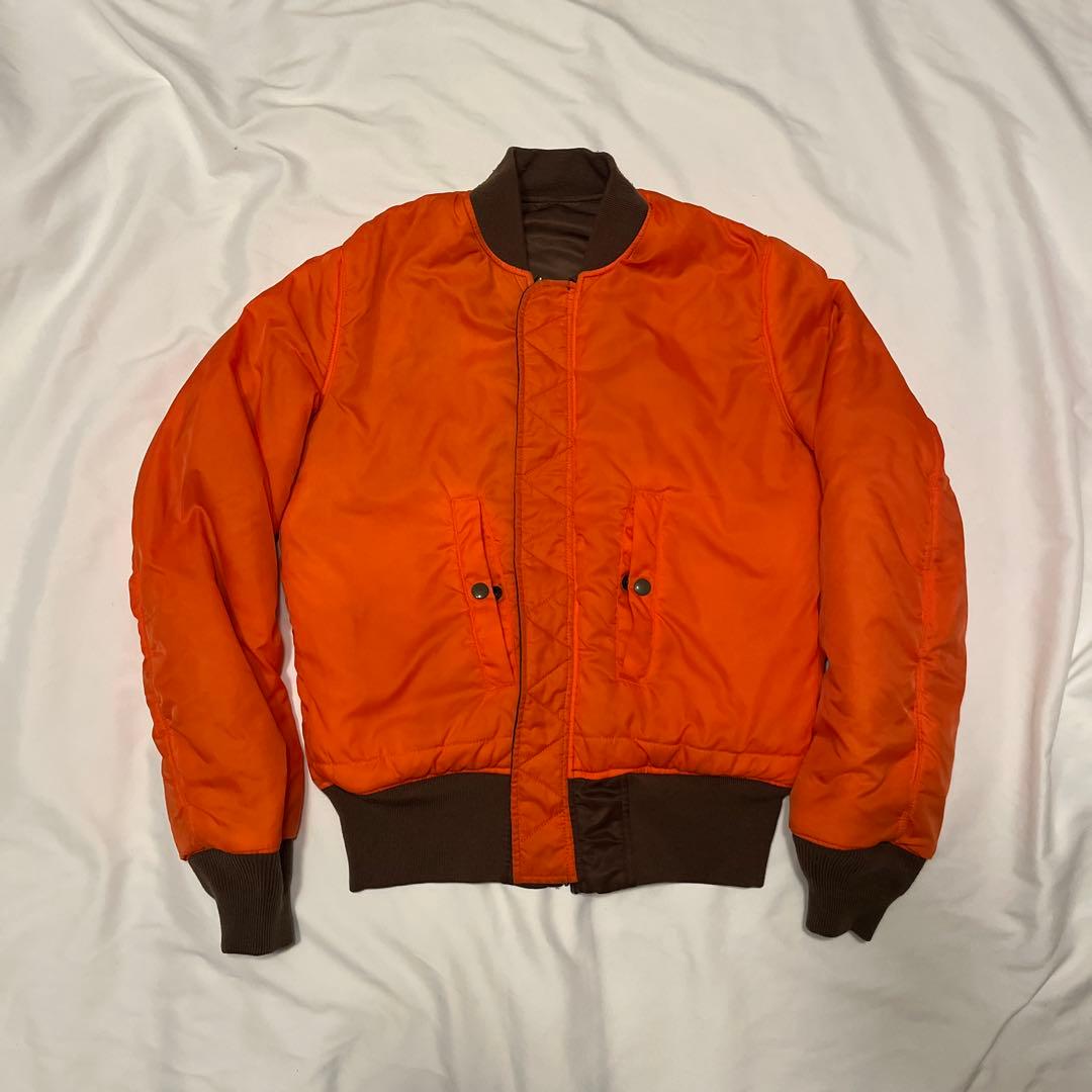 ALPHA INDUSTRIES MA-1 フライトジャケット ブラウンSサイズ