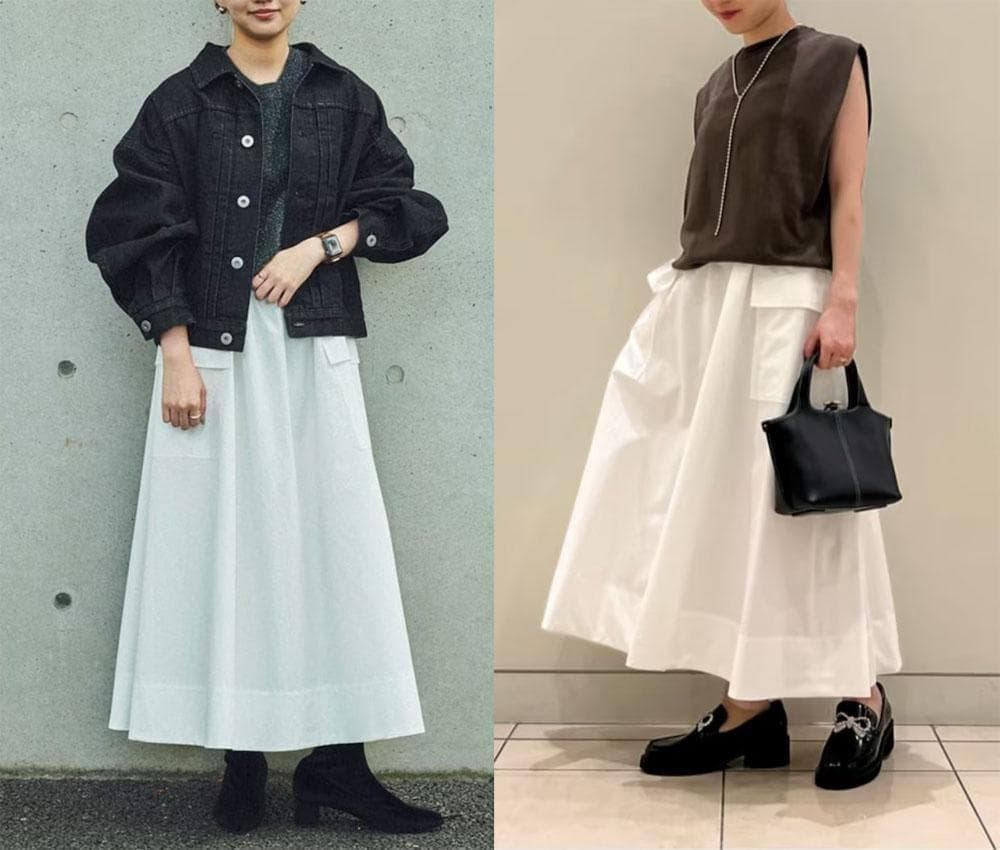 ■専用■美品 ユナイテッドアローズ 2,2万円 2024AW 白のスカート