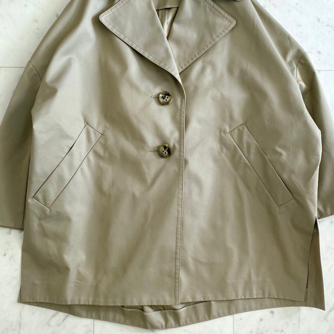 美品 エンフォルドENFOLD シャンブレーギャバコクーンコート オーバーサイズ