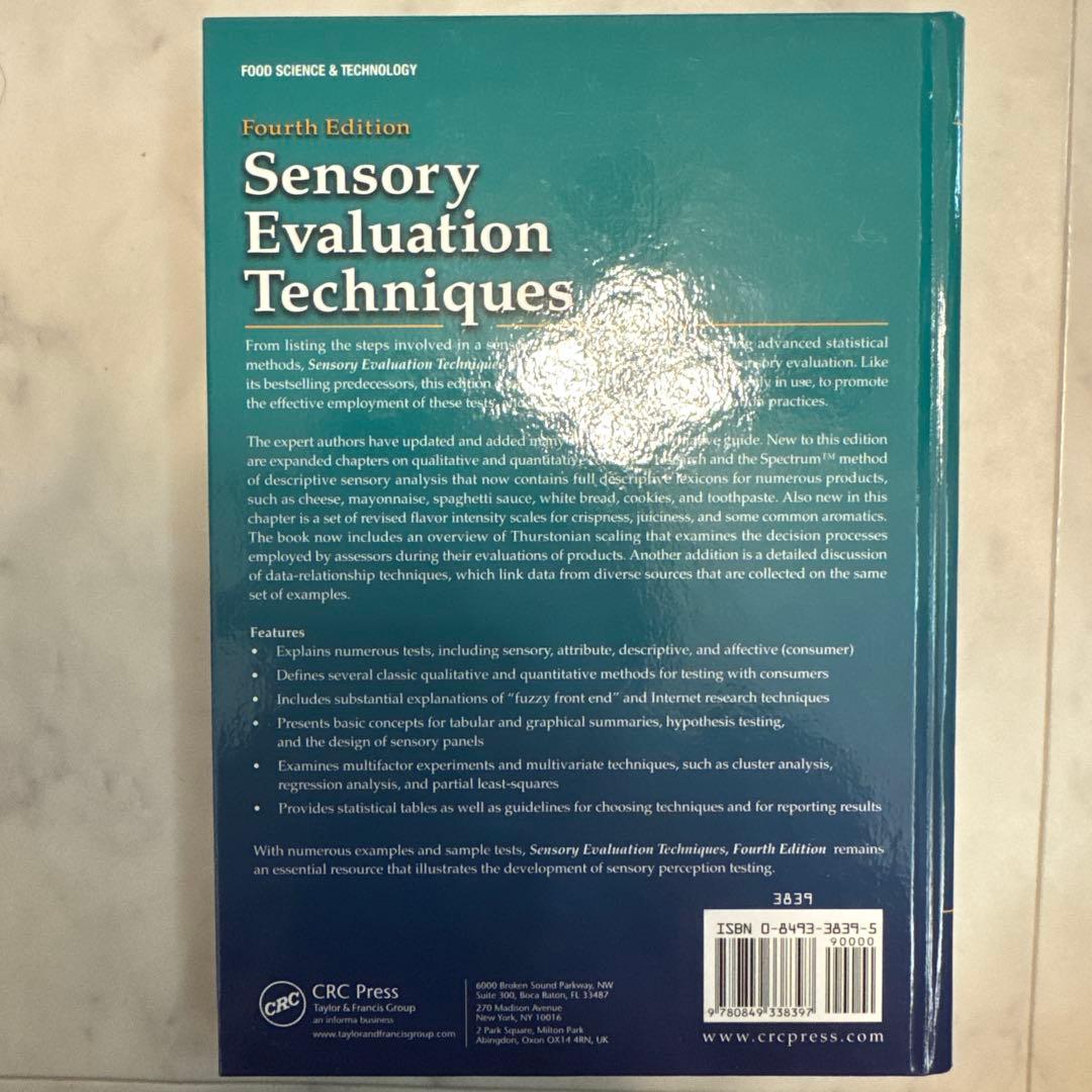 洋書 Sensory Evaluation Techniques 4th Ed.