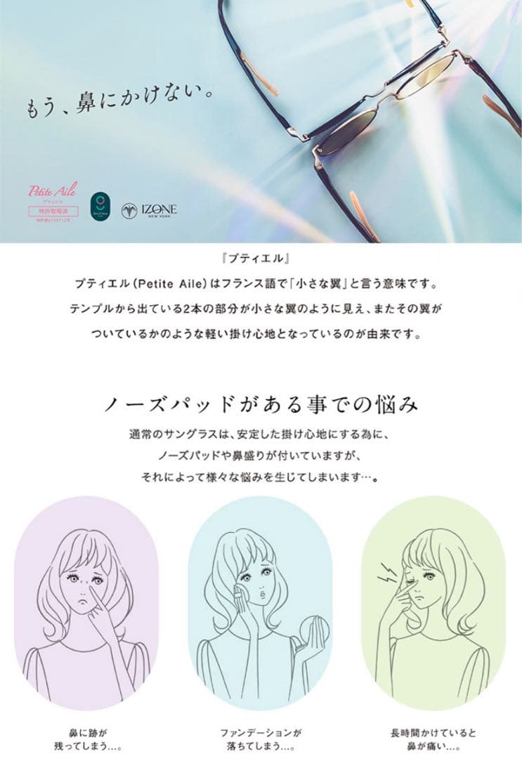 IZONE IDRIVE D-P4910A プティエルサングラスブラック