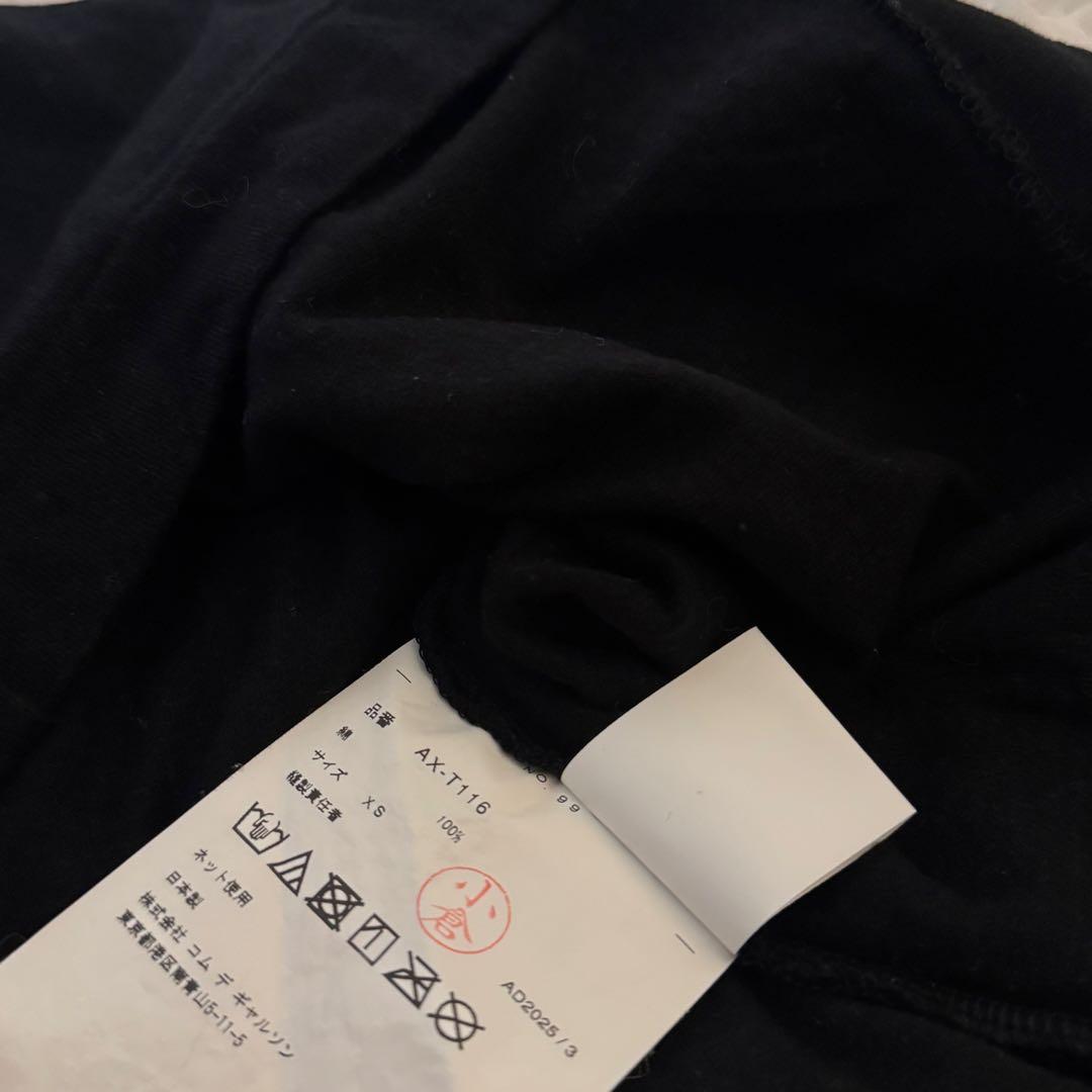 COMME des GARÇONS PLAY ブラックTシャツ XS