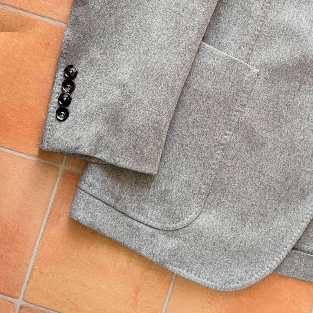 【定価80万超え】ZEGNA カシミア100% グレー ジャケット ゼニア 50
