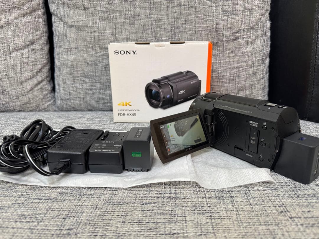 SONY 4K ビデオカメラ 本体 ZEISSレンズ　FDR-AX45