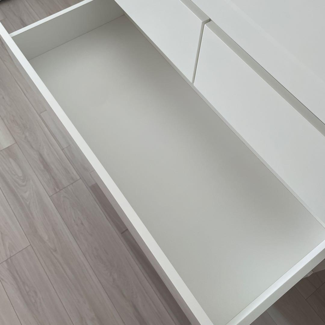 【美品】ニトリ　ハイチェストクエス　100-6WH