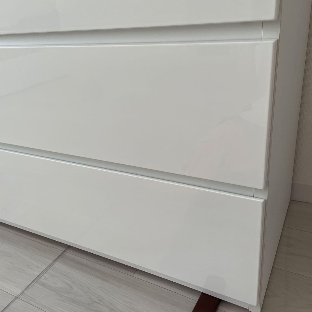 【美品】ニトリ　ハイチェストクエス　100-6WH