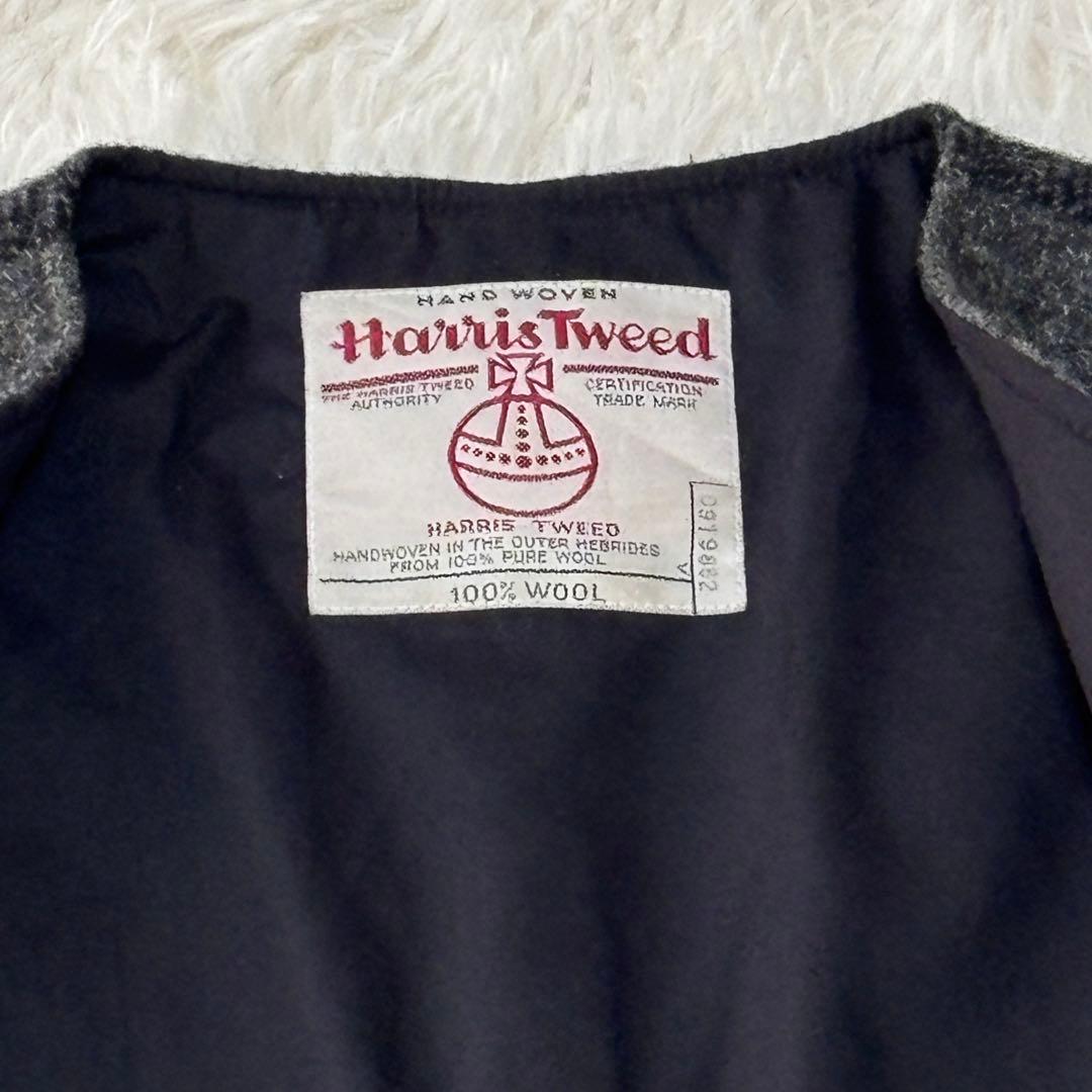 Harris Tweed ハリスツイード ミックスツィード ベスト ジレSサイズ