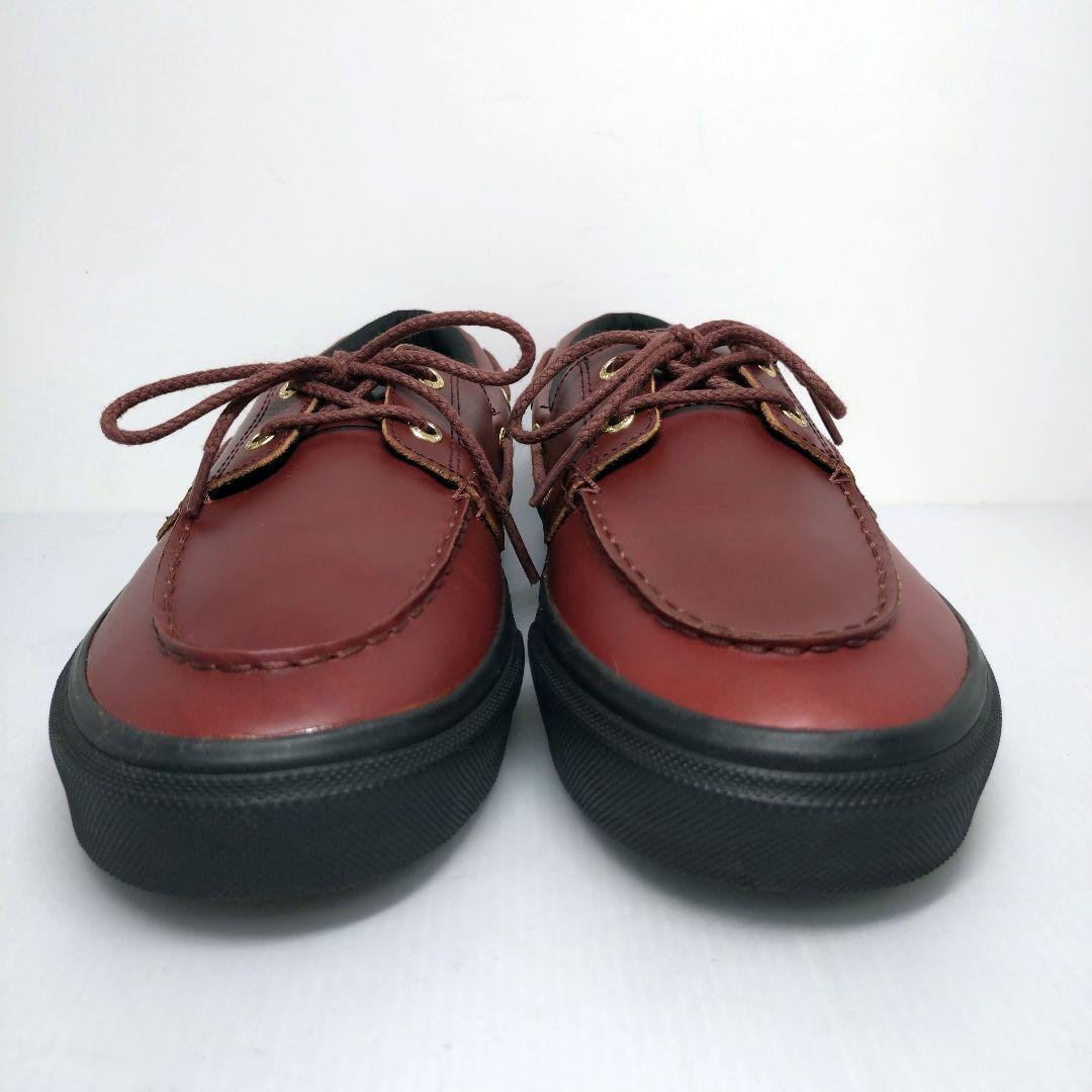 未使用 VANS デッキシューズ バンズ 革靴 V176CF 2 EYELET