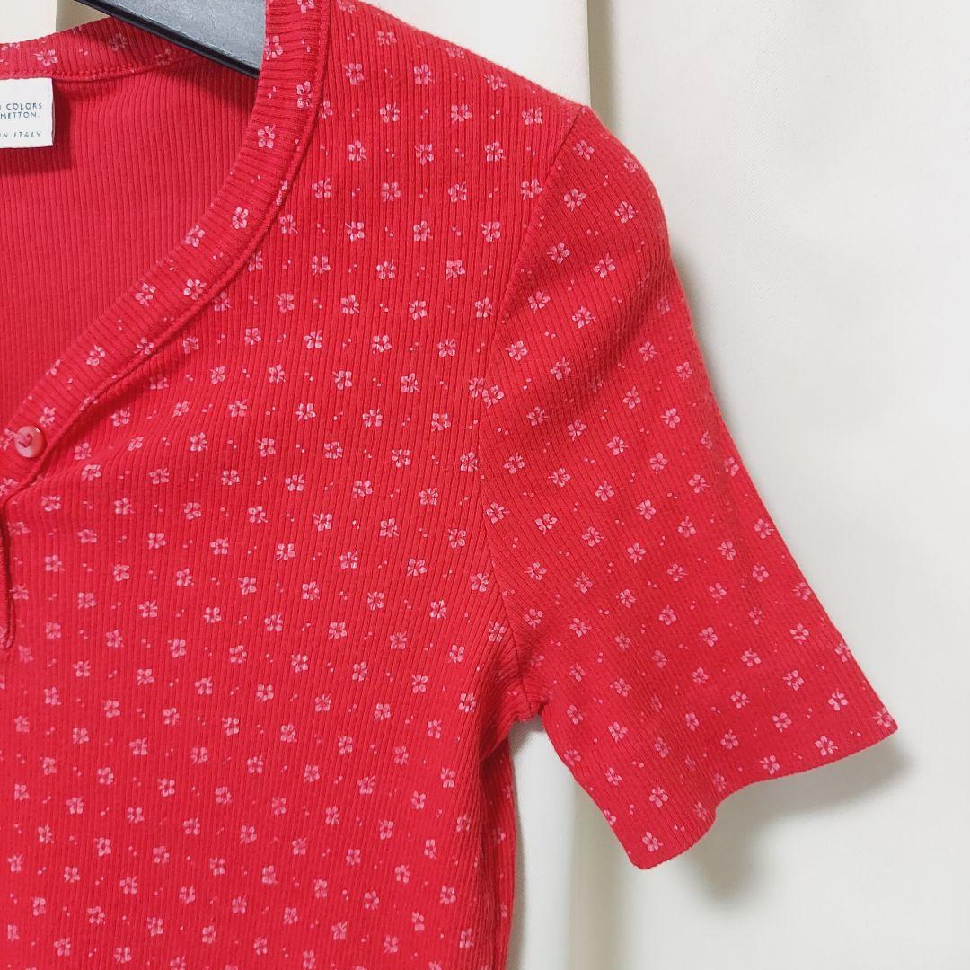 BENETTON Tシャツ 半袖 ボタン付き カットソー ヴィンテージ レア
