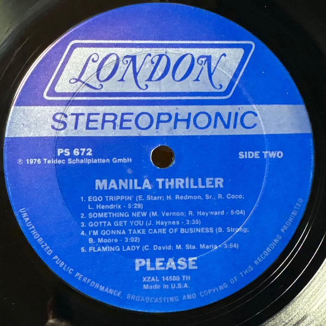 Please Manila Thriller レコード