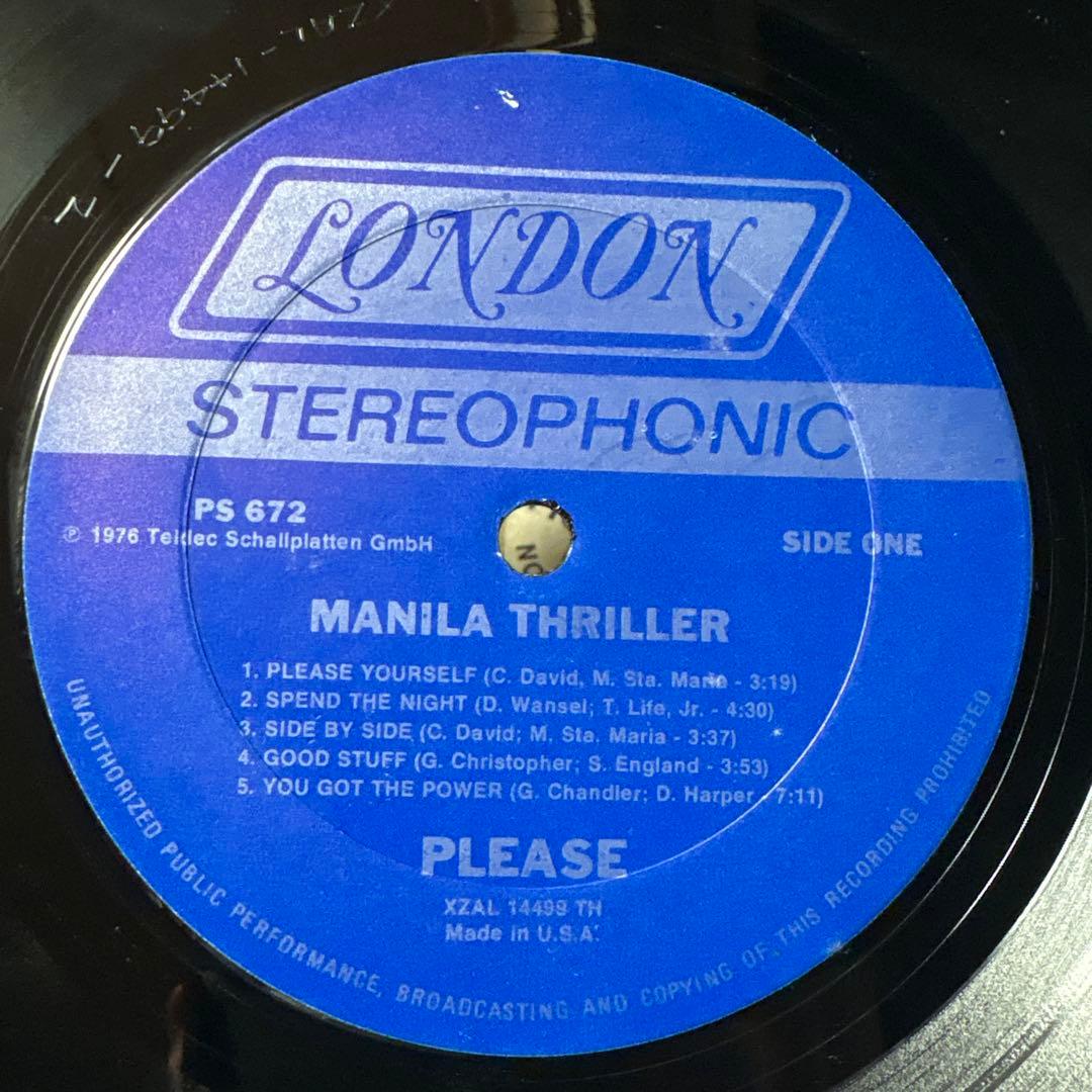 Please Manila Thriller レコード