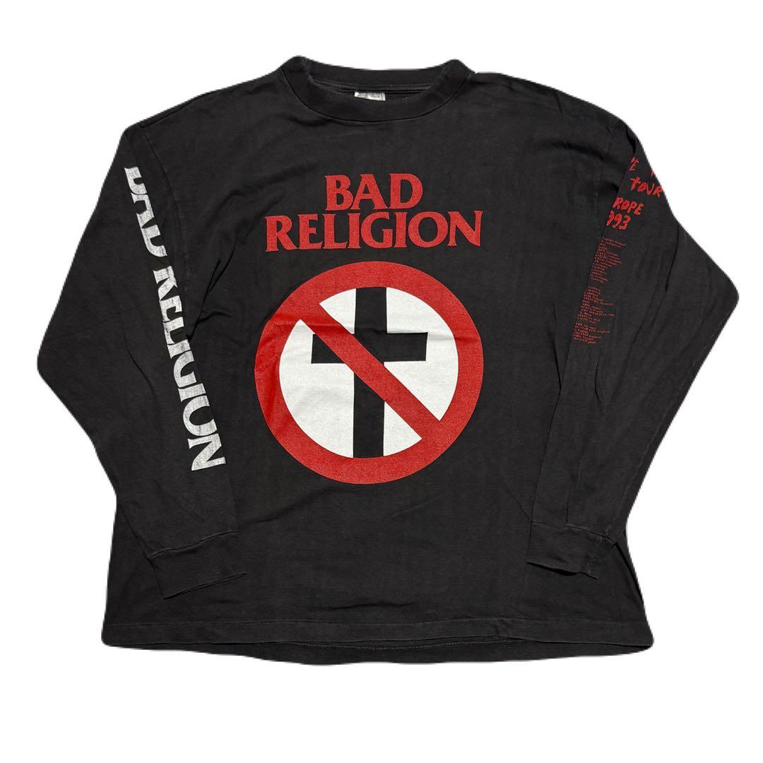 90s BAD RELIGION 長袖バンド Tシャツ XL バッドレリジョン