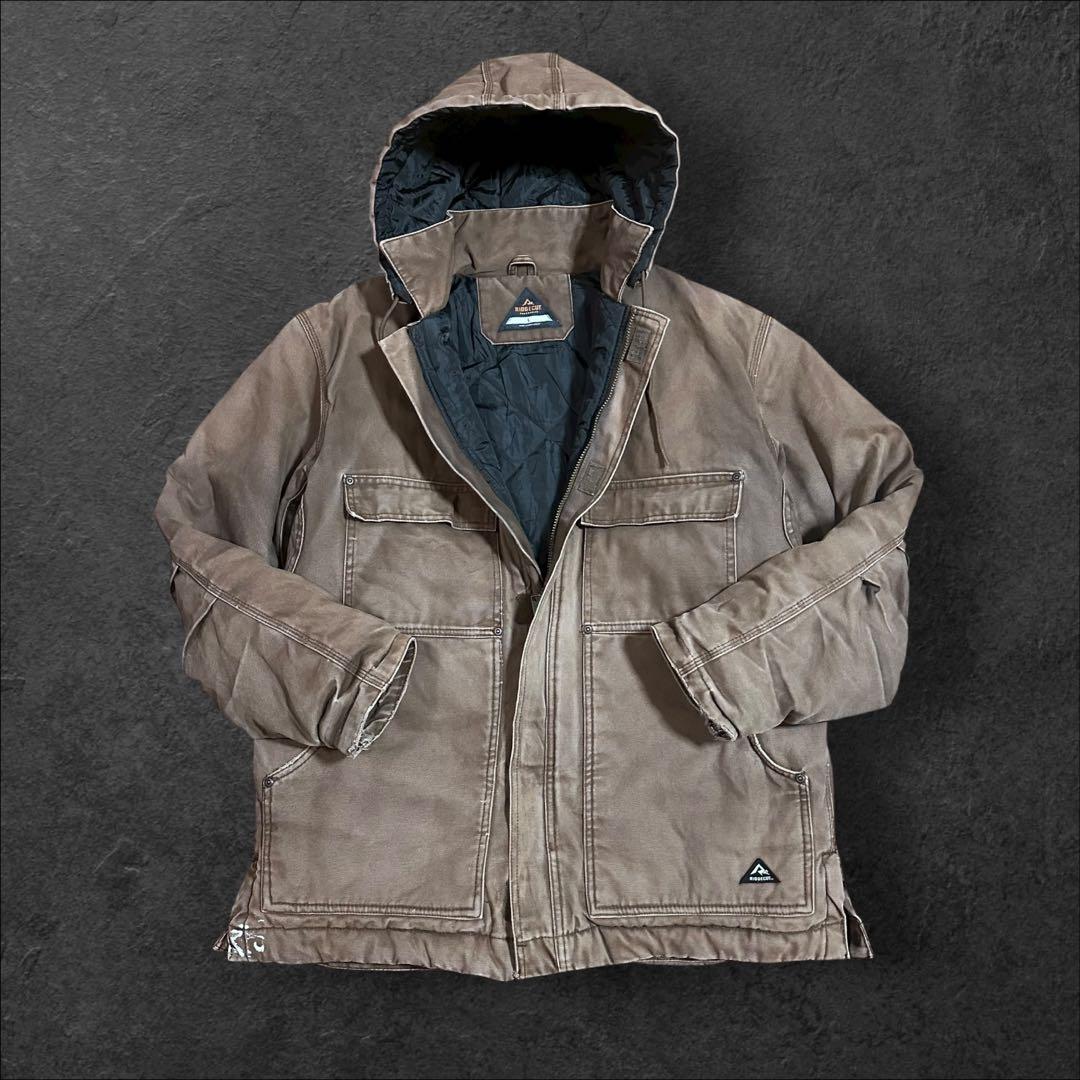 RIDGECUT ダックジャケットトラディショナルコートワークカバーオールフード