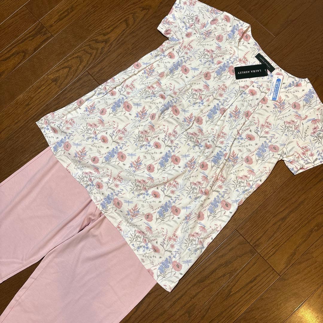 新品タグ付き【LAURA ASHLEY 】婦人パジャマ 3点セット Mサイズ
