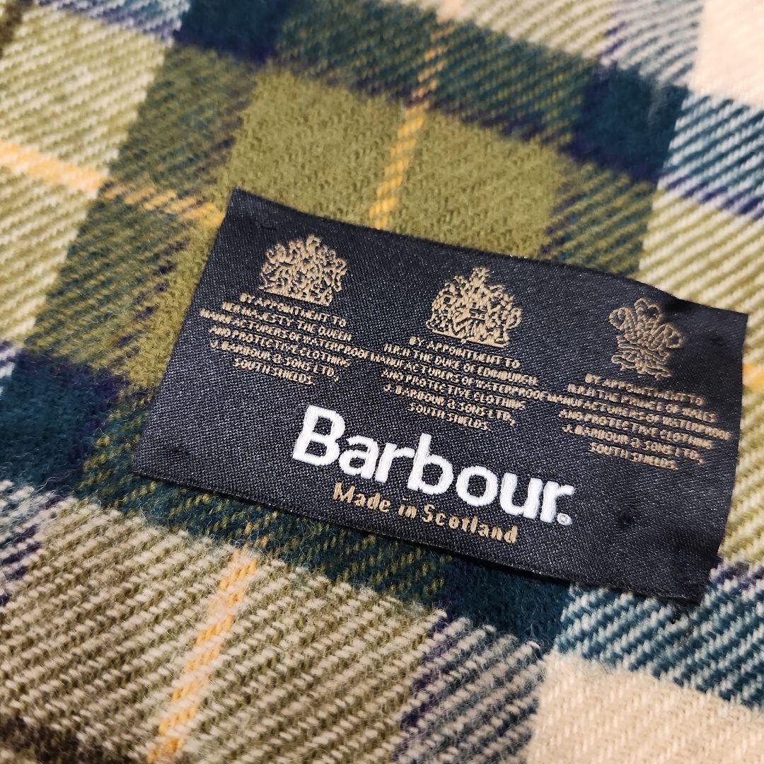 Barbour　バブアー　 チェック柄マフラー 　スコットランド製